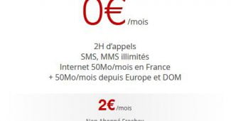 Forfait Free Mobile à 2 euros