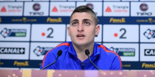 Marco Veratti en conférence de presse