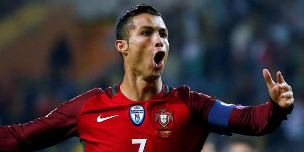 Ronaldo en pleine célébration