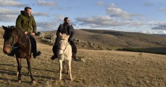 En pleine nature à cheval
