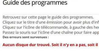 Bug de l'accès au disque dur de la Freebox