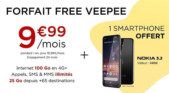 Vente privée du forfait Free Mobile de juin