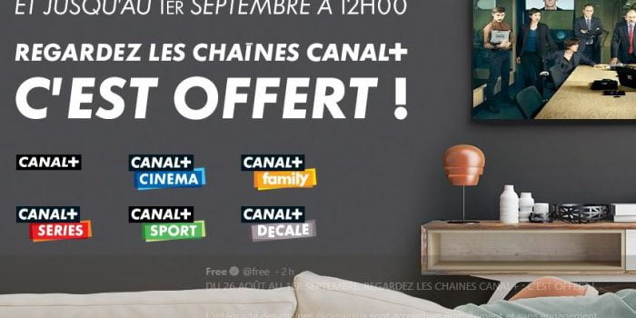 Canal + offert toute la semaine sur FreeboxTV