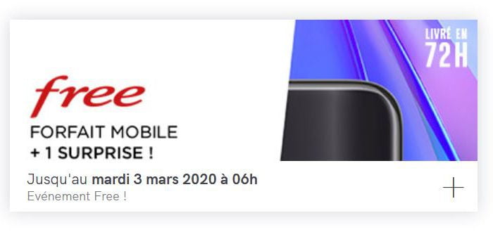 Veepee du forfait Free Mobile 100 Go