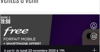 Veepee du Forfait Free Mobile avec iPhone offert