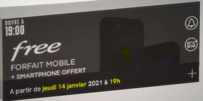 Vente Privée Forfait Free avec iPhone