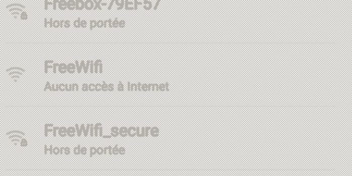 Des réseaux FreeWifi et FreeWifi_secure à proximité