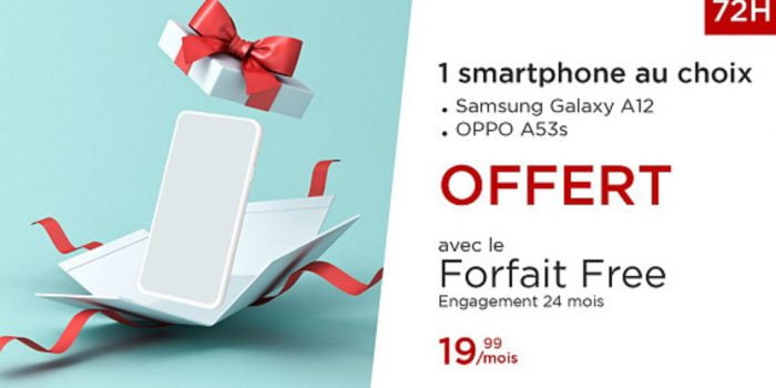 Vente Privée Veepee du forfait Free Mobile avec smartphone offert