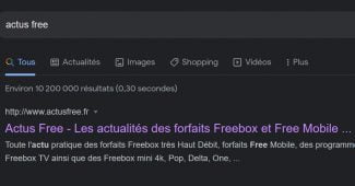 Le thème sombre activé dans Google