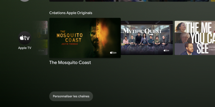 Suggestions d'Apple TV sur Mi Box S