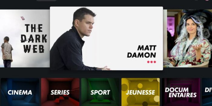 Capture d'écran de myCANAL en version 5.2.1