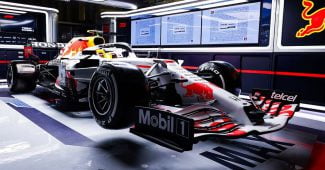 La livrée Honda de Red Bull sur la F1 de Max Verstappen