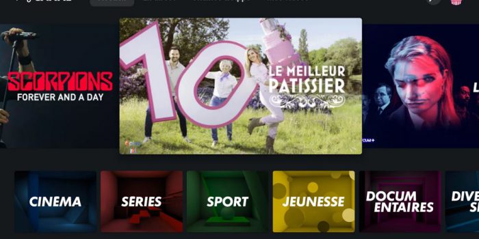 Capture d'écran de myCANAL en version 5.3.0