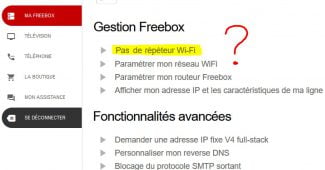 La demande impossible d'un répéteur Wifi pour une Freebox Mini 4K