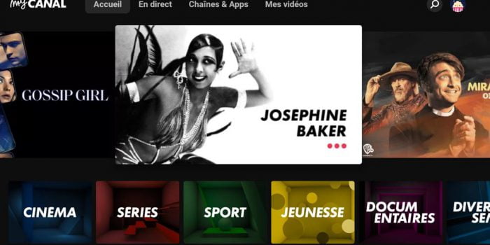 Capture d'écran de myCANAL en version 5.5.1