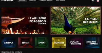 Capture d'écran de myCANAL en version 5.8.1