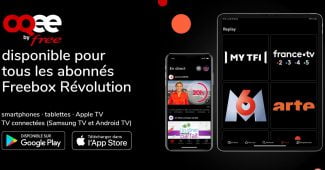 Capture d'écran de l'annonce OQEE TV sur Freebox Révolution