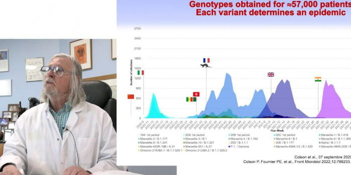 Capture d'écran de la nouvelle vidéo de Didier Raoult "Quousque tandem ?"