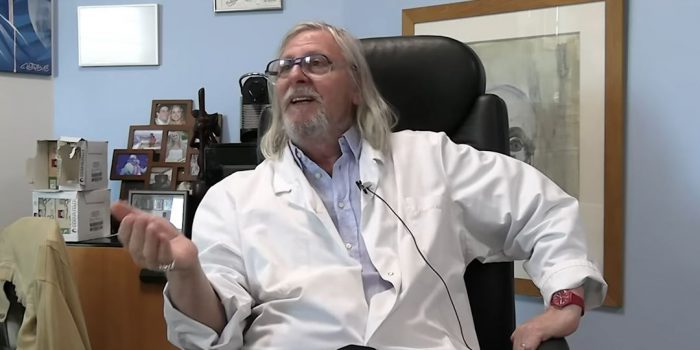 Capture d'écran de la nouvelle vidéo de Didier Raoult "Épidémies : Modèles mathématiques ou astrologie ?"