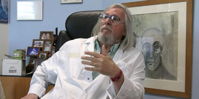 Capture d'écran de la nouvelle vidéo de Didier Raoult "Monkeypox & Harcèlement"