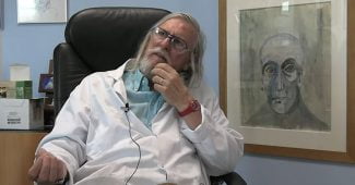 Capture d'écran de la nouvelle vidéo de Didier Raoult "Les papys font de la résistance"