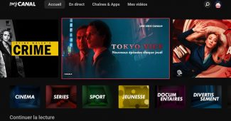 Capture d'écran de l'application myCANAL pour Android TV désormais en version 5.13.0