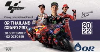 Capture d'écran du programme 2022 de MotoGP de Thaïlande