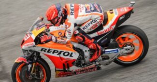 Capture d'écran de Marc Márquez en 2022 sur le site HRC officiel