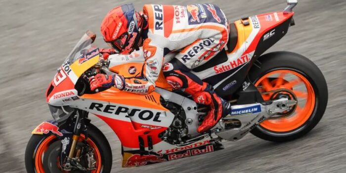 Capture d'écran de Marc Márquez en 2022 sur le site HRC officiel
