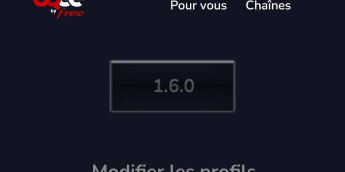 Oqee TV mise à jour en version 1.6.0