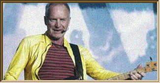 Sting sur scène en concert au Château de Chambord