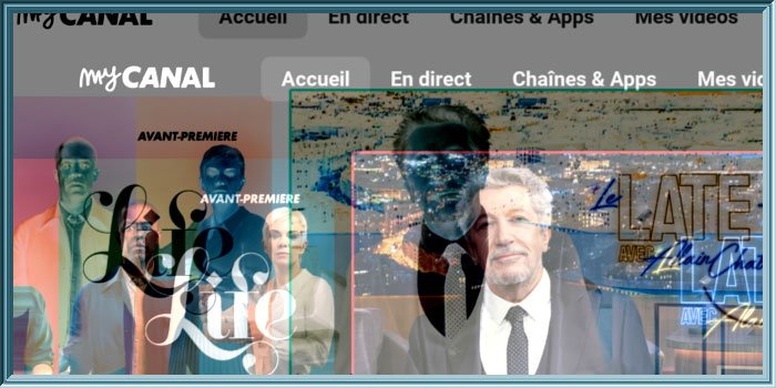 Capture d'écran de l'application Android TV myCANAL en version 5.15.0