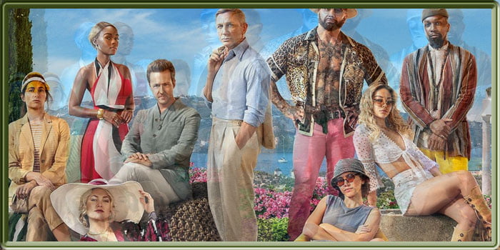 L'affiche du film "Glass Onion" disponible sur Netflix