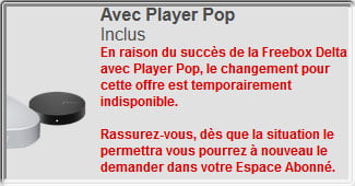La migration vers l'offre Freebox Pop impactée par le stock de Player Pop