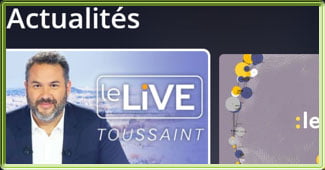 Capture d'écran de l'application Android TV OQEE en version 1.15.1