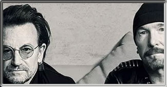 Affiche du documentaire "U2, au sommet depuis 40 ans"