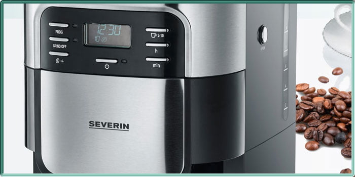 La cafetière filtre avec broyeur programmable Séverin KA4810