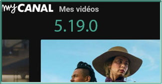 Capture d'écran de l'application Android TV myCANAL en version 5.19.0