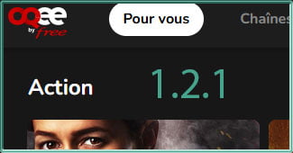 Capture d'écran de l'application Android TV OQEE by Free Web