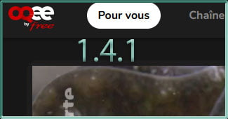 Capture d'écran OQEE by Free en version Web 1.4.1