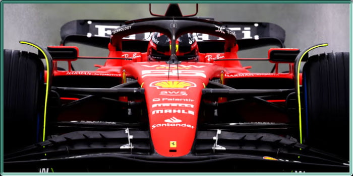 La Ferrari 2023 de Carlos Sainz en Belgique