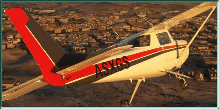 Survol en avion des Pyramides dans MFS