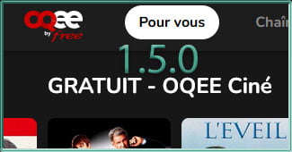 Capture d'écran OQEE by Free en version Web 1.5.0