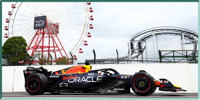 Une Red Bull sur le circuit de Suzuka