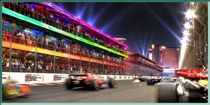 Le départ fictif du Grand Prix de Formule 1 de Las Vegas