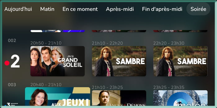 L'application Android TV OQEE by Free en version 1.29.6