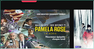 Capture d'écran de l'application Android TV myCANAL en version 5.28.1