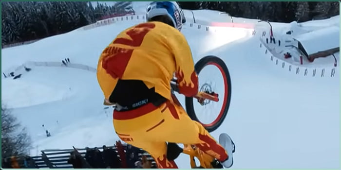 Fabio Wibmer dans "The Streif" sur Youtube