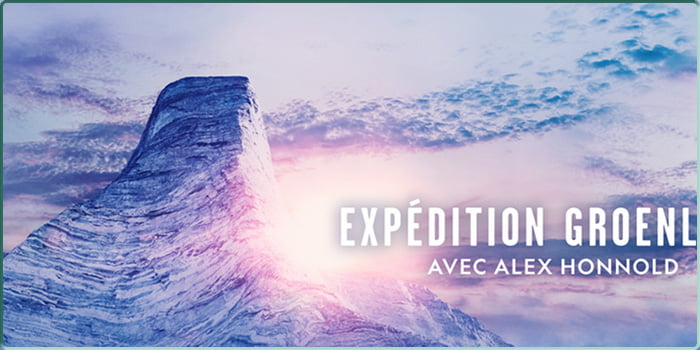 Affiche de "Expédition Groënland" avec Alex Honnold