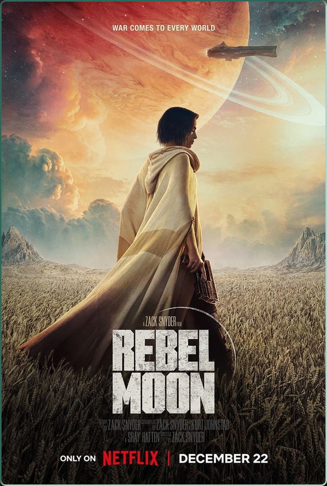 Affiche du documentaire "Rebel Moon, le making-of" sur Netflix